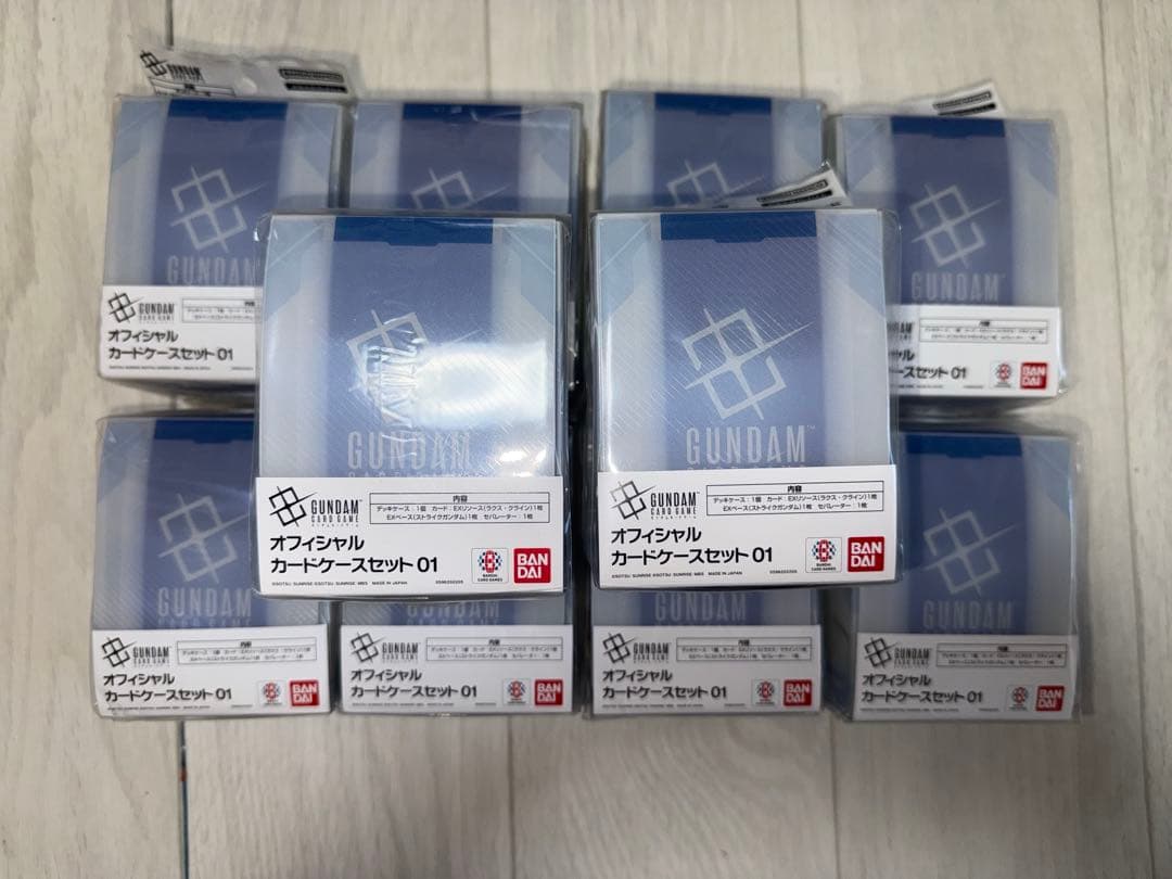新品未開封 ガンダムカードゲーム オフィシャルカードケースセット01 10個