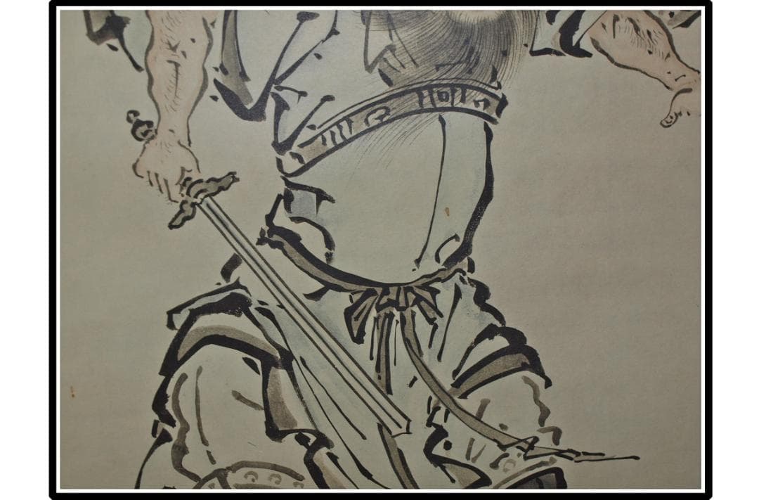 時代の掛軸　肉筆保証　蔵整理不用品処理　日本　美术品 X921C16-7