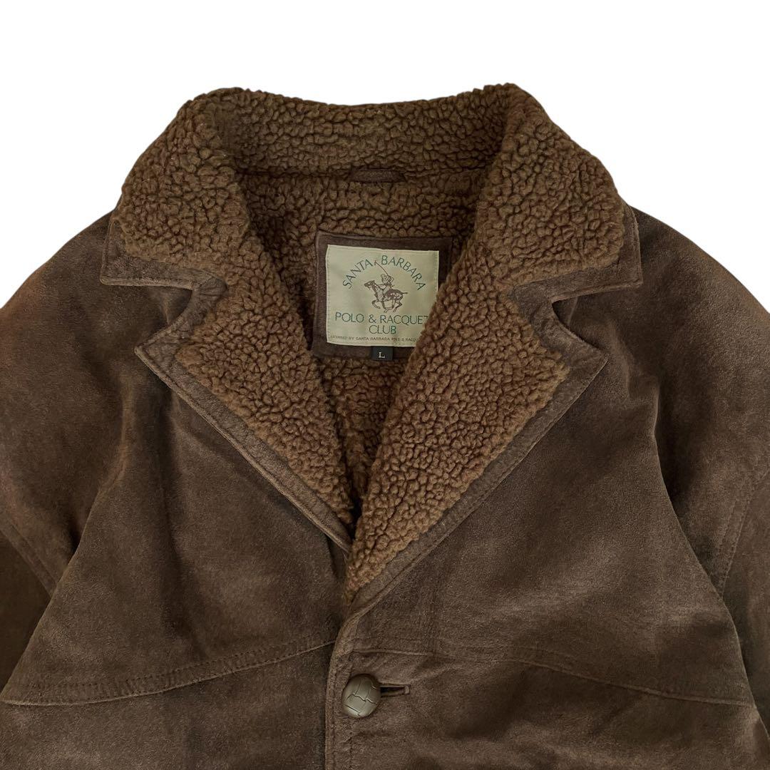 【美品】SANTA BARBARA 90s ムートンジャケット レザー 本革