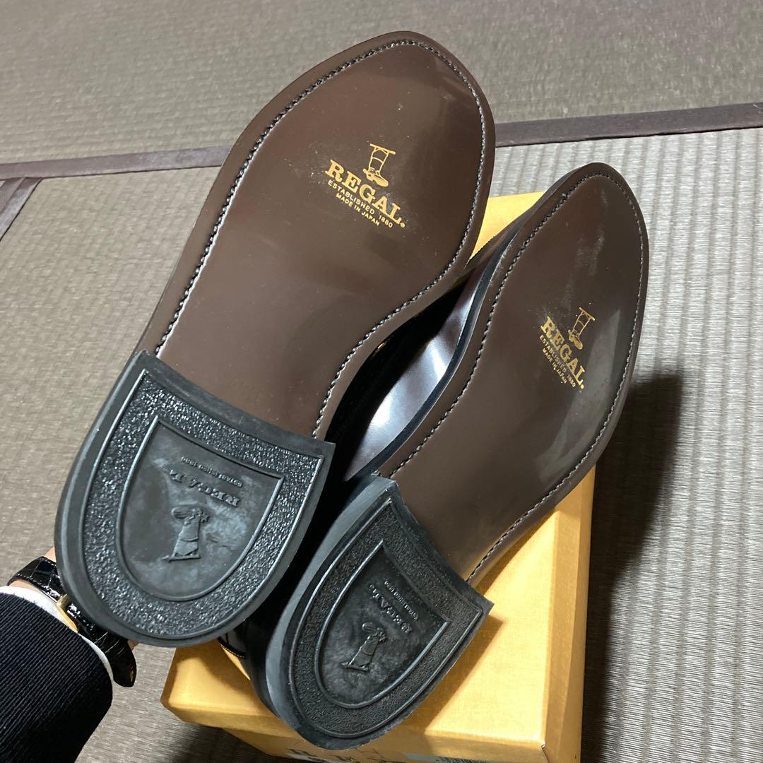 カ*ト様 リーガル　REGAL BR 2589 N ブラウンレザーシューズ　25