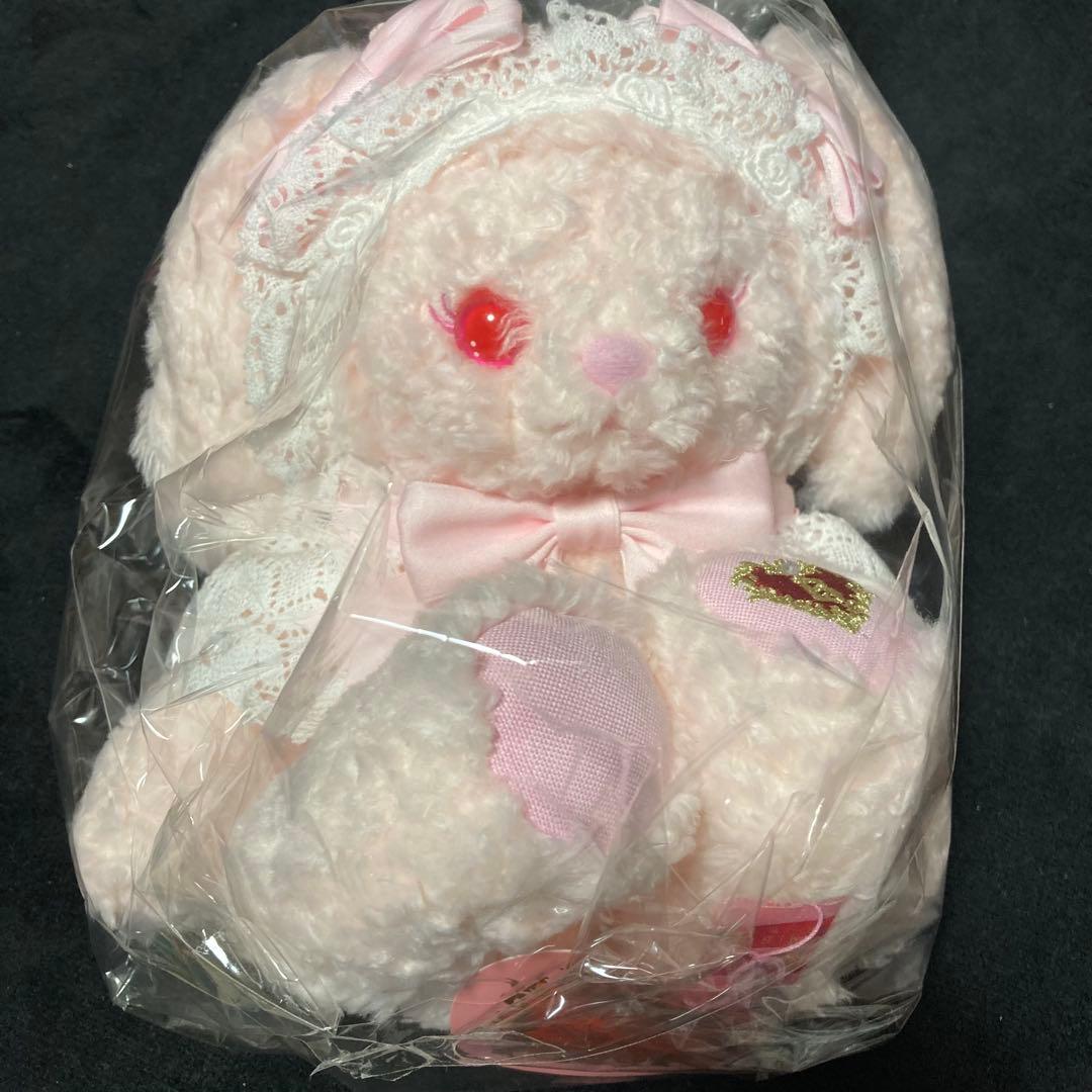 ピンクうさくみゃちゃんポシェットぬいぐるみ新品