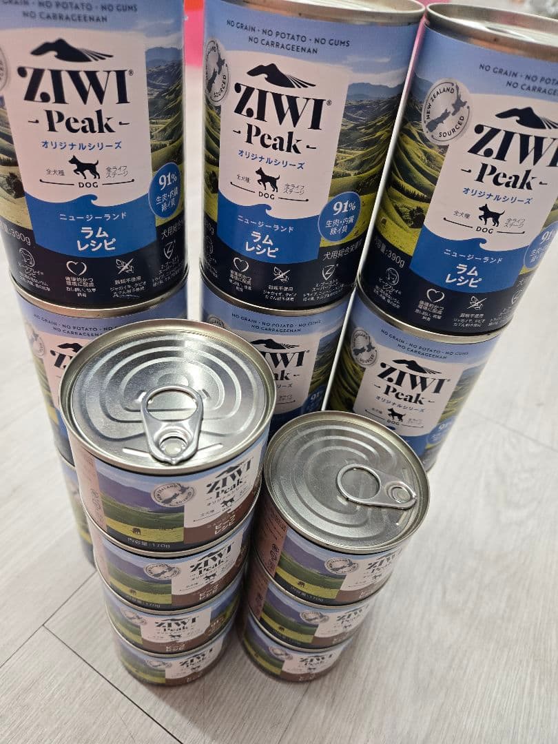 ZIWI Peak ラム　9缶、ビーフ　7缶　セット