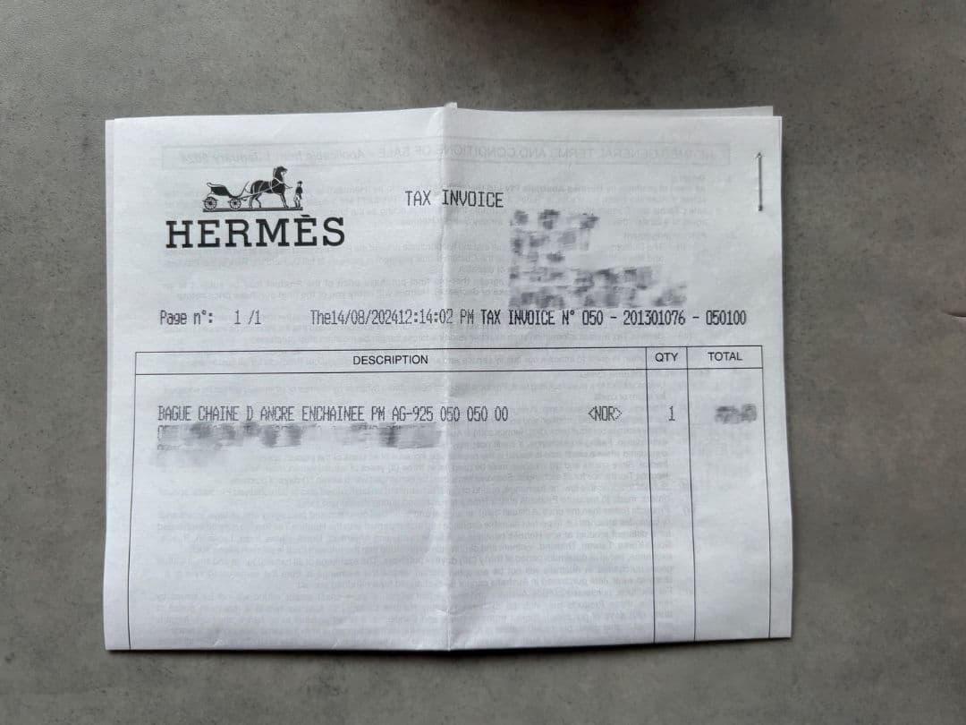 HERMES エルメス シェーヌダンクル アンシェネリング 50号