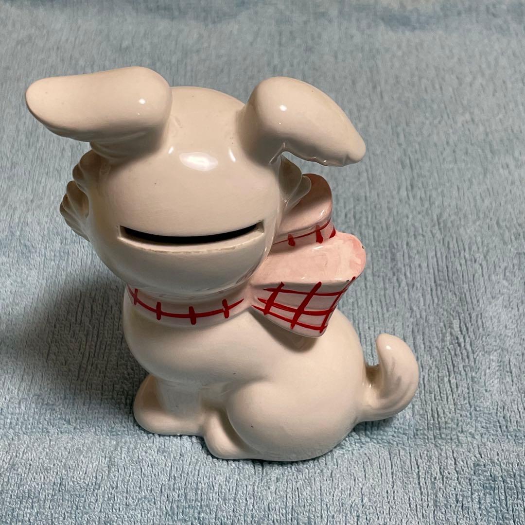 希少　内藤ルネDesign 「陶器」 犬貯金箱　当時物　年代物　ヴィンテージ