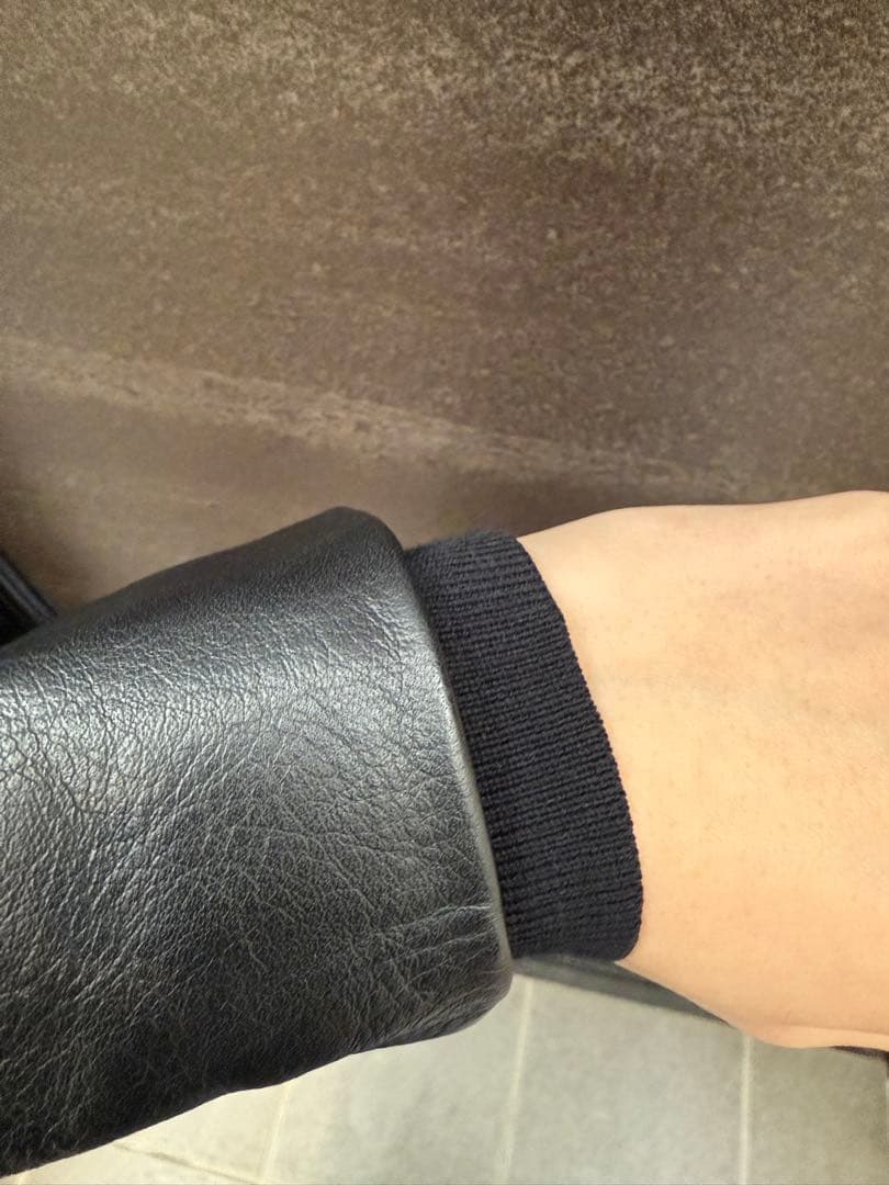 マルジェラ　八の字　レザージャケット