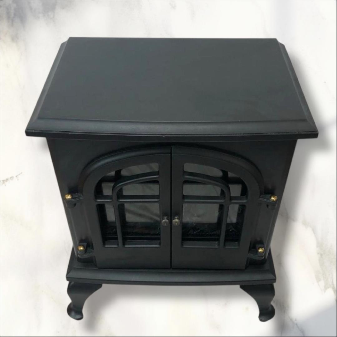 【ほぼ未使用】山善 YAMAZEN クラシックデザイン 電気ヒーター ブラック