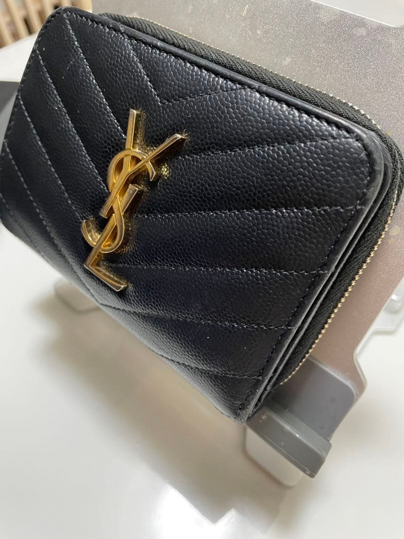 ◎SAINTS LAURENT サンローラン2つ折りコンパクト財布