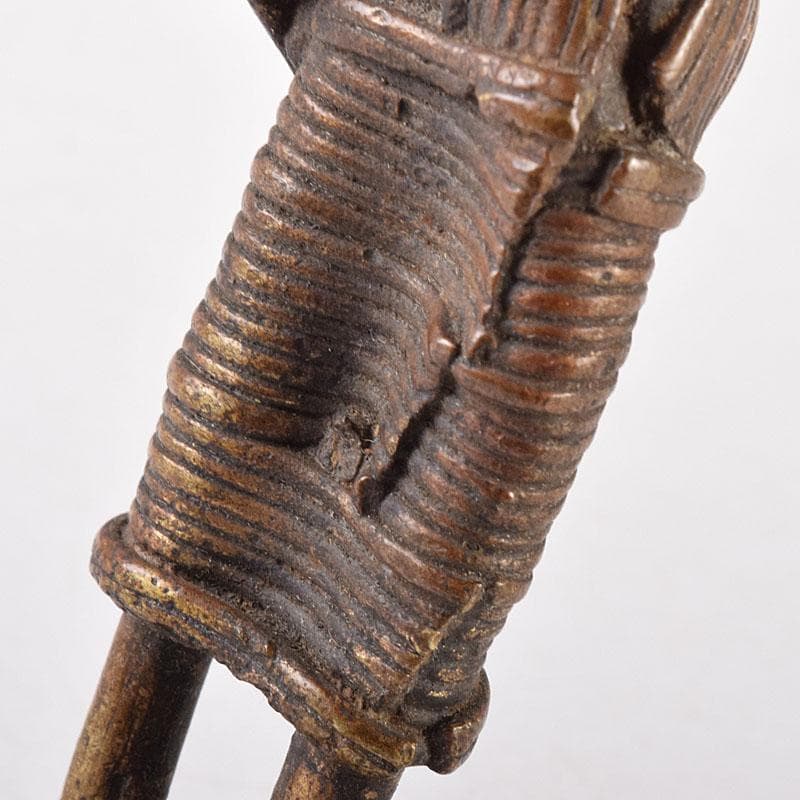 東南アジア　アフリカン美術　古銅　人物像　置物　V　7924