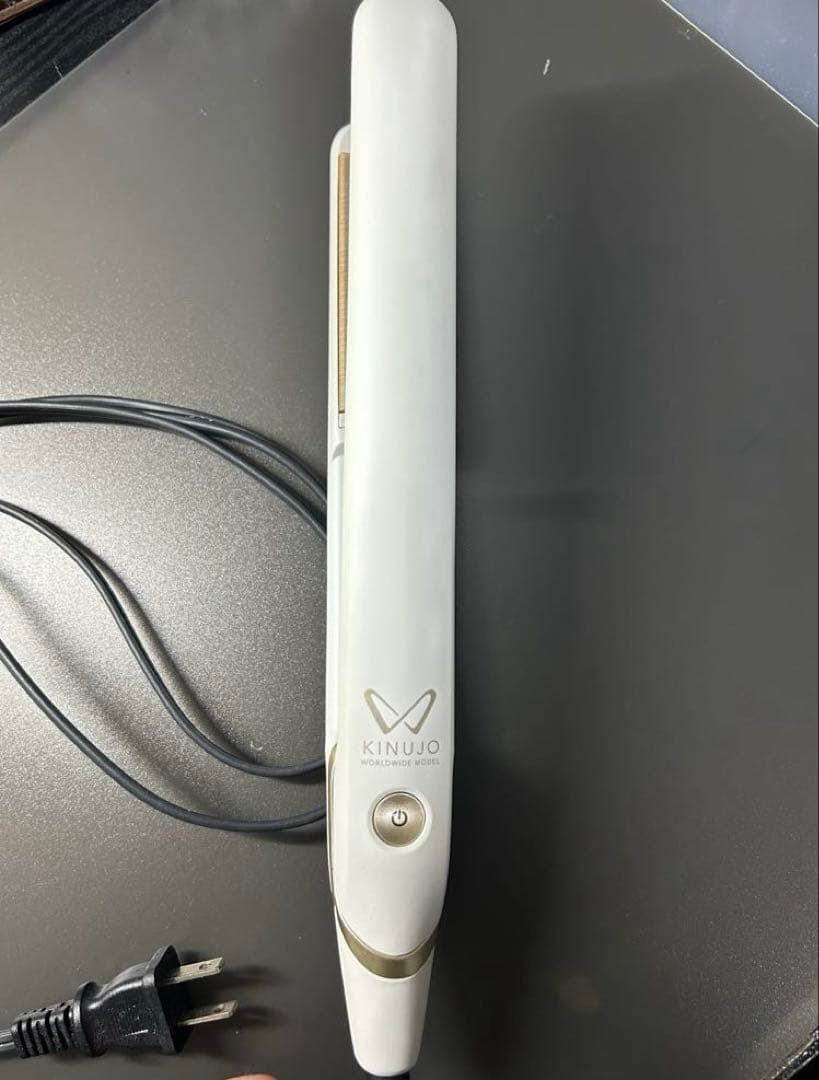 KINJUO キヌージョワールド　ホワイト ストレートヘアアイロン