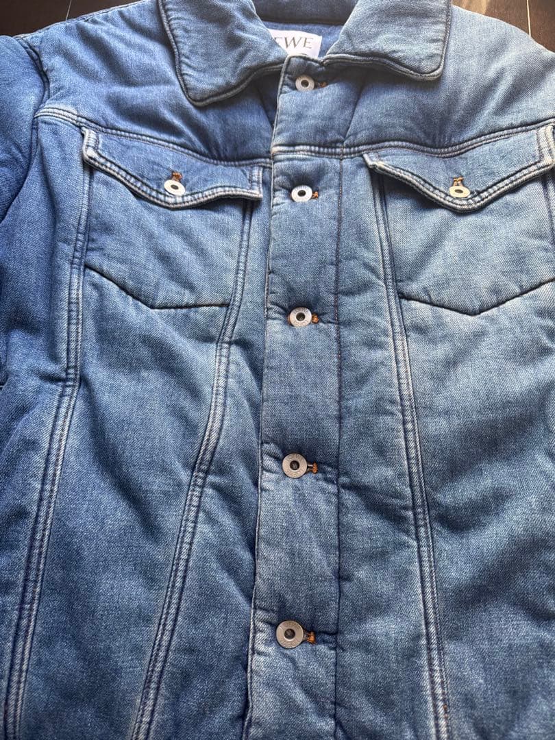 LOEWE PaddedJacket 美品44レア パデッドデニム 連休セール
