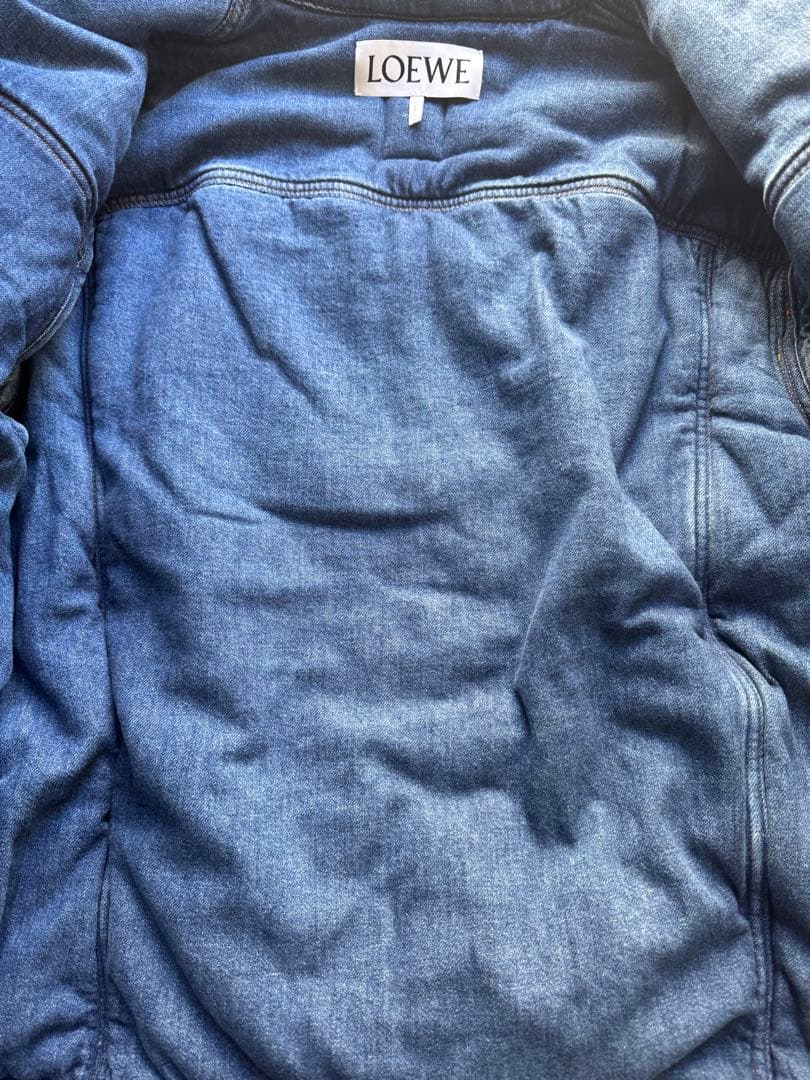 LOEWE PaddedJacket 美品44レア パデッドデニム 連休セール