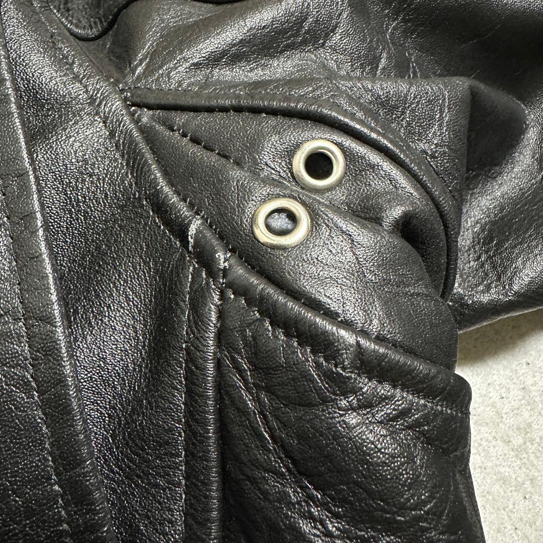 専用★美品✨ホーンワークス　シングルライダースジャケット　ブラック　バッファロー