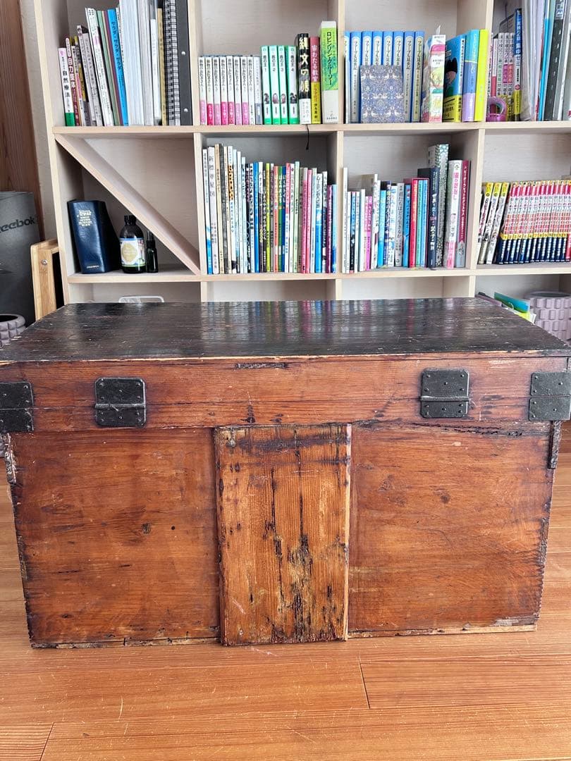 古道具　物入れ　木箱　小さい長持ち