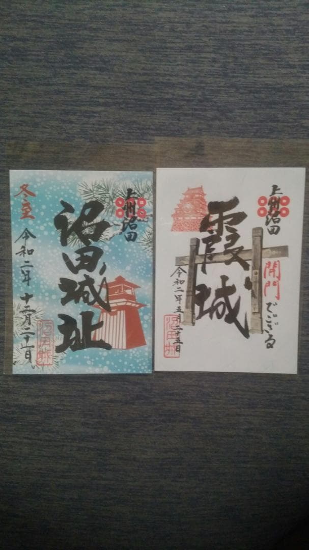 零和二年、限定沼田城御城印、タイプＢ、コロナ御城印、13枚