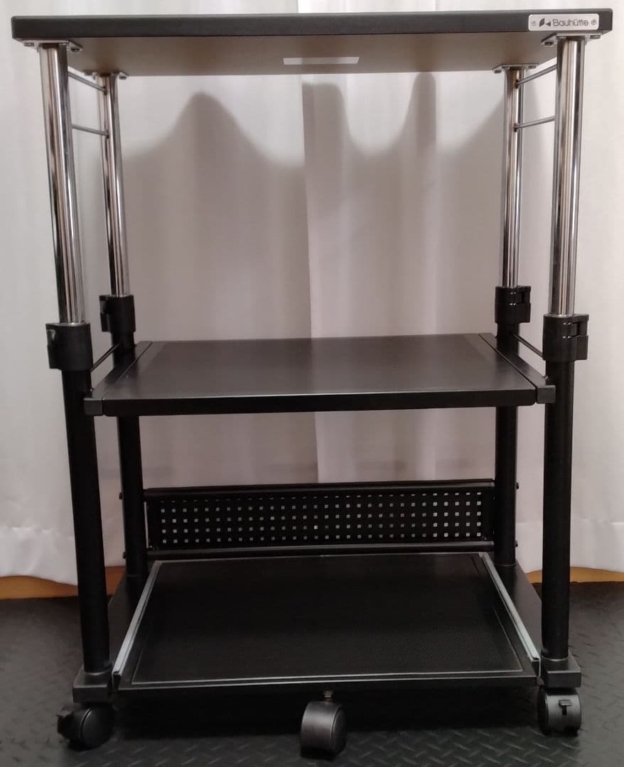Bauhutte バウヒュッテ 昇降式 プリンター台 BHS-600P-BK