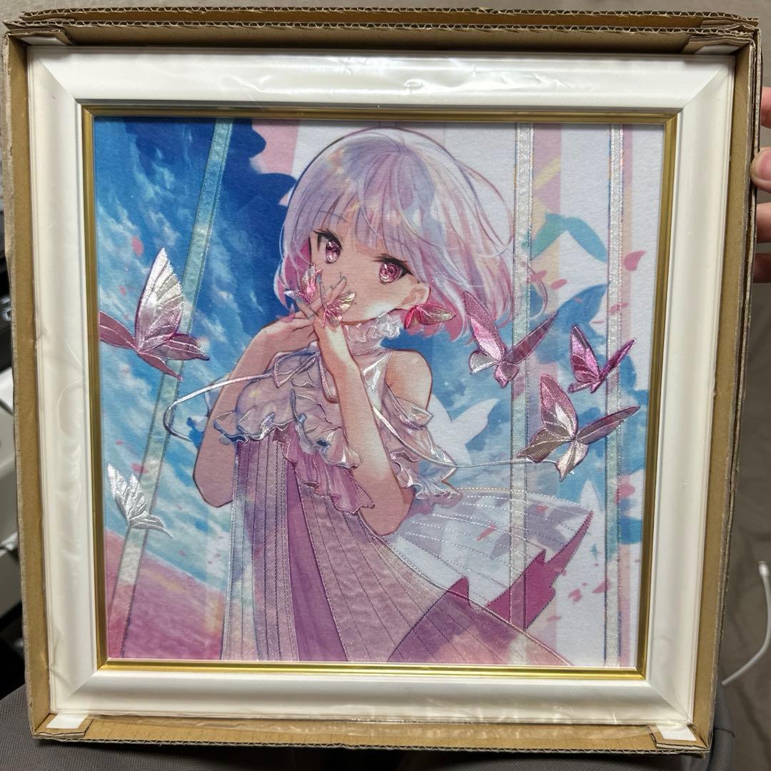 ひりゅう　刺しゅうアート 「春色」