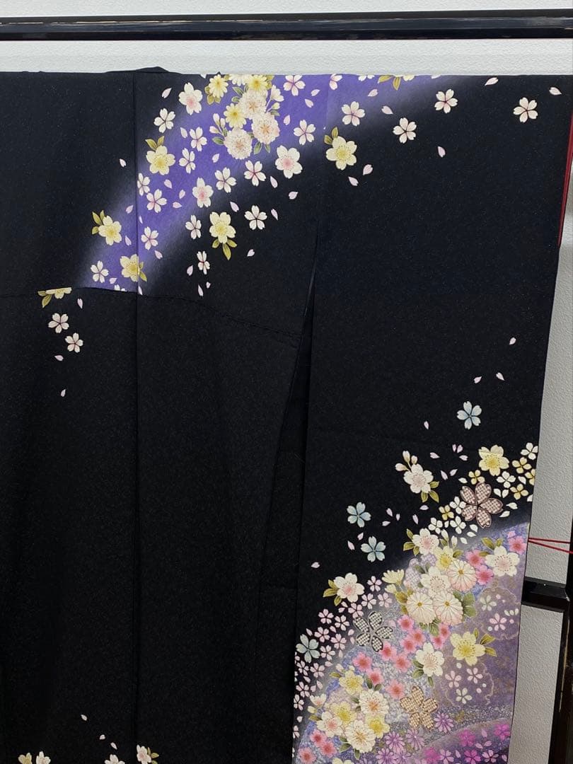 振袖 豪華 銀通し 絞り加工 グリッター 紋意匠 身丈163cm