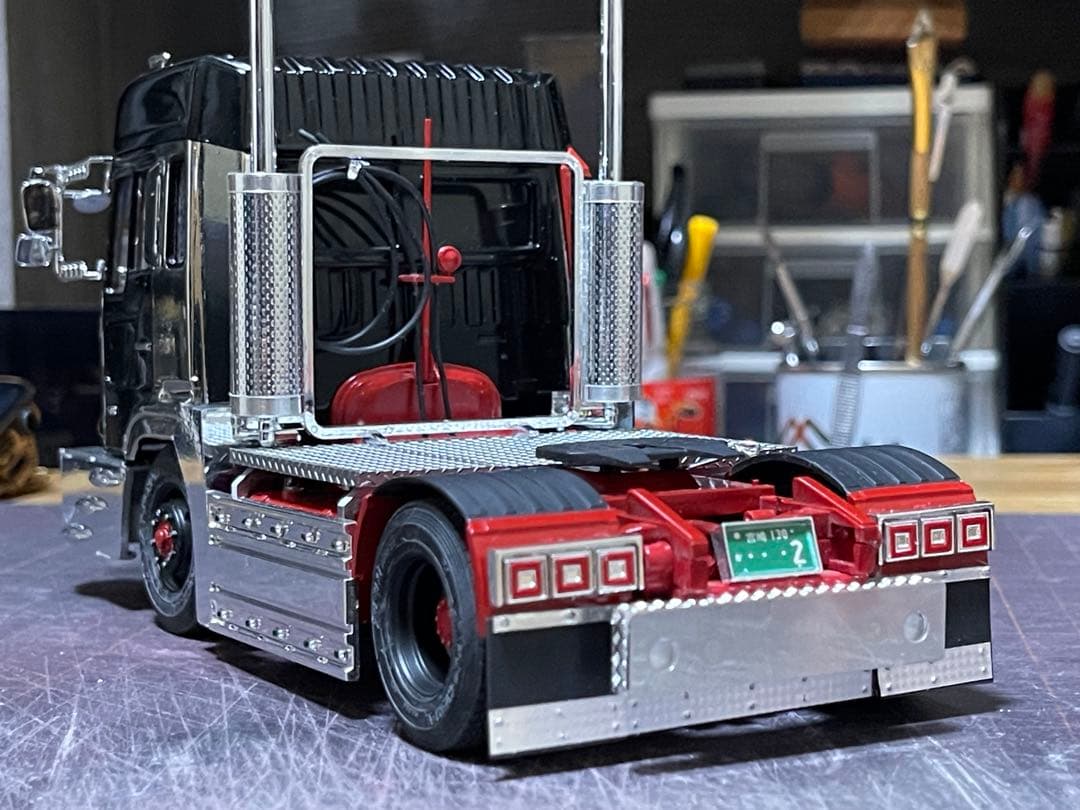 デコトラ‼️1/32 アオシマ製・トレーラーヘッドのみ完成品‼️