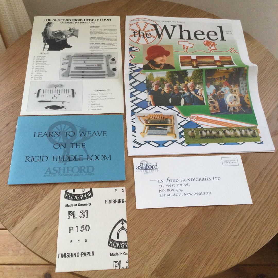 新品・未使用 Ashford アシュフォード リジッドヘドル 手織り機 取説付き