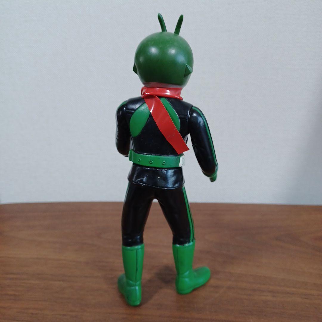 当時もの旧バンダイ社製　仮面ライダー１号＆２号　希少ソフビフィギュア２体セット