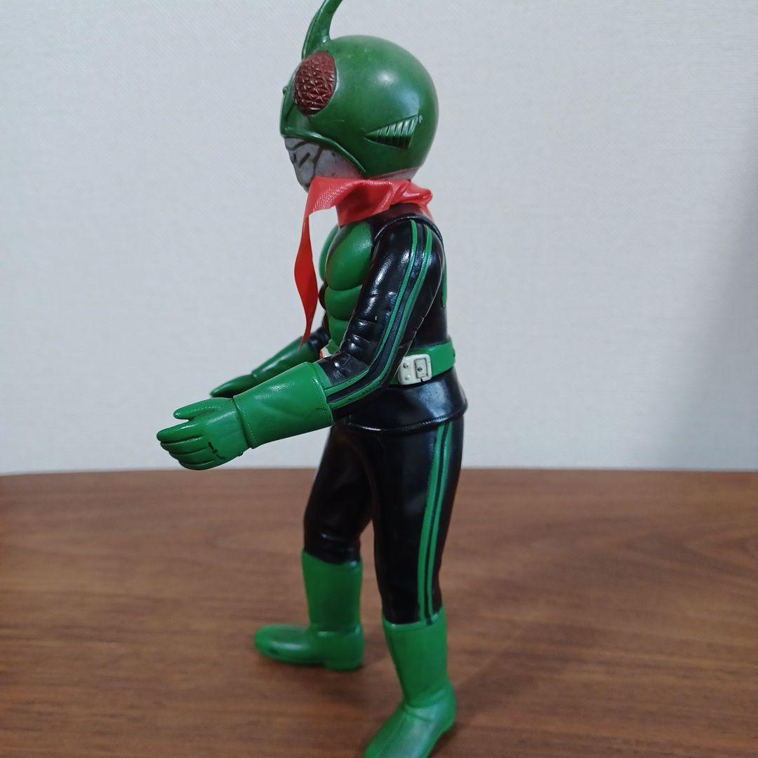 当時もの旧バンダイ社製　仮面ライダー１号＆２号　希少ソフビフィギュア２体セット