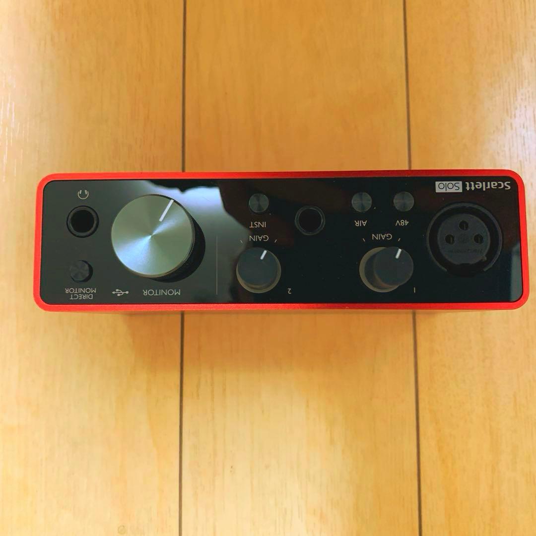 Focusrite Scarlett Solo オーディオインターフェース