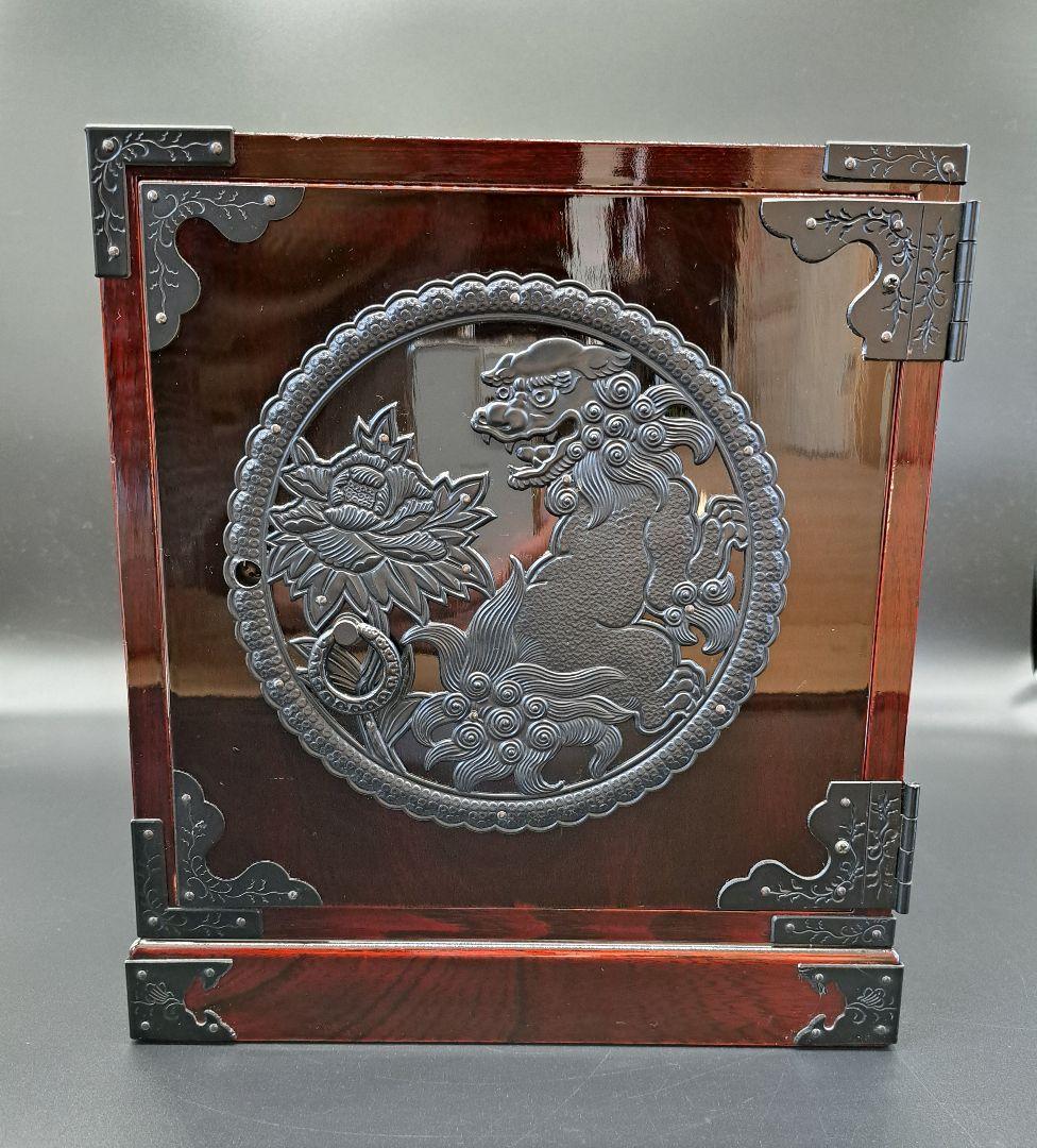で*い様 仙台箪笥 唐獅子牡丹金具 渡辺家具 船箪笥 小タンス 和モダン ローボ