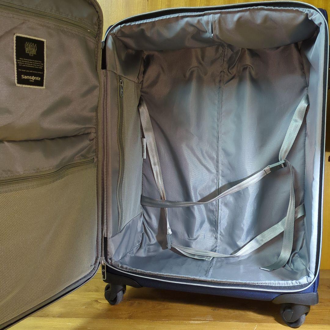 美品！Samsoniteサムソナイト ネイビー 57L ソフト キャリーケース