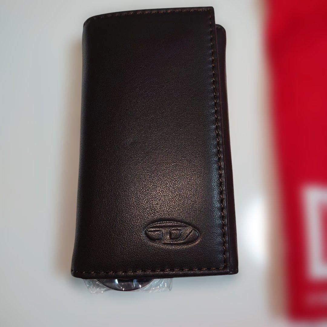 DIESEL ブラウンレザー キーケース