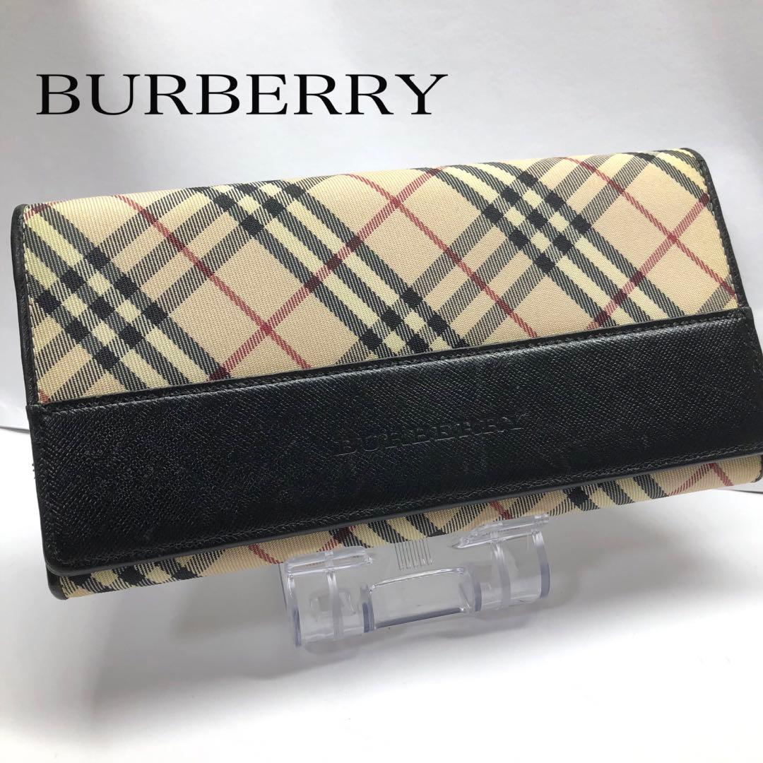 Burberry バーバリー　ノバチェック　長財布　がま口