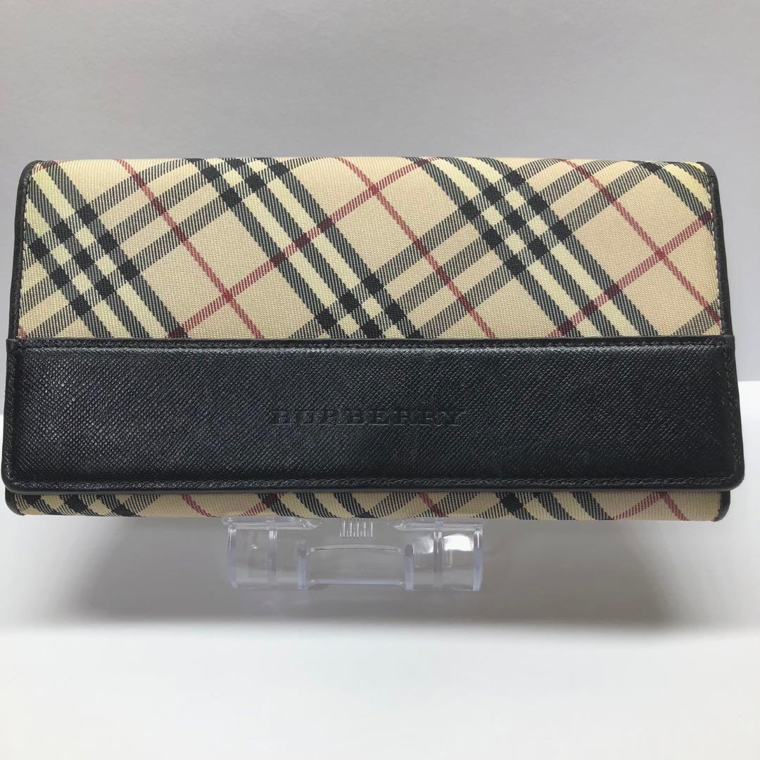 Burberry バーバリー　ノバチェック　長財布　がま口
