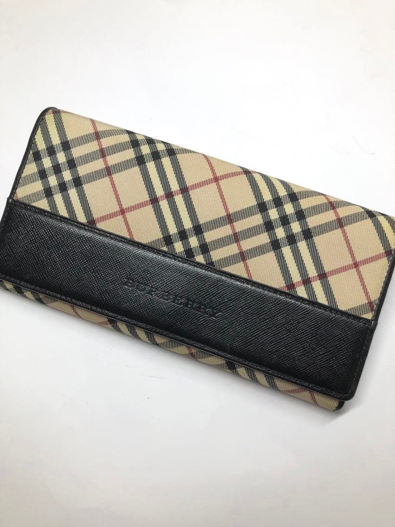 Burberry バーバリー　ノバチェック　長財布　がま口