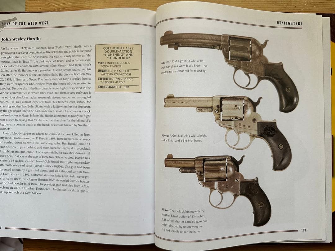 HWS製　COLT M1877 LIGHTNING 4.5インチ　SV完成品