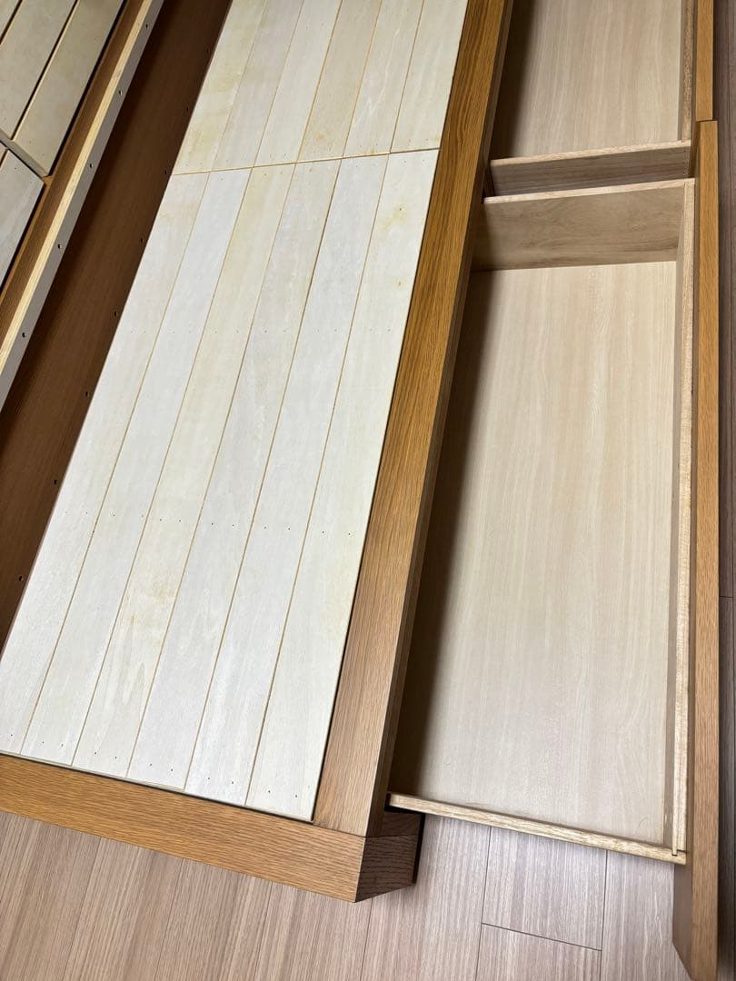 【トシミ】無印良品 収納ベッド・スモール・オーク材