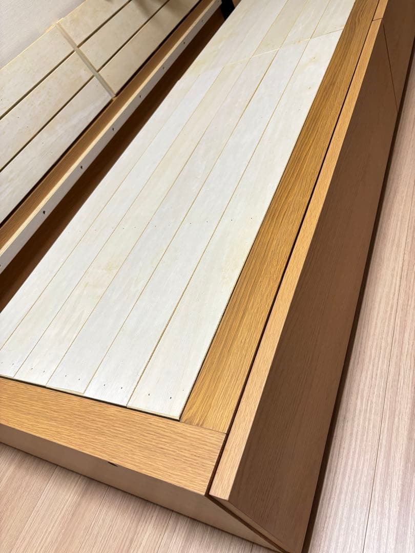 【トシミ】無印良品 収納ベッド・スモール・オーク材