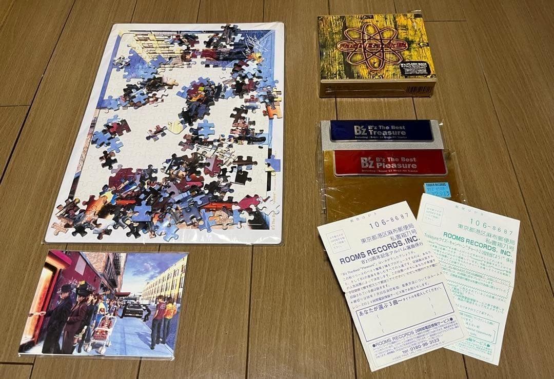 B'z RUN 初回盤 ジクソーパズル A賞ステッカー 非売品 おまけ多数