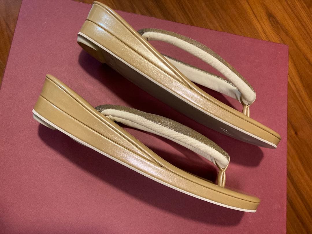 【極美品】和装バッグ 草履 セット 礼装　フォーマル ゴールド