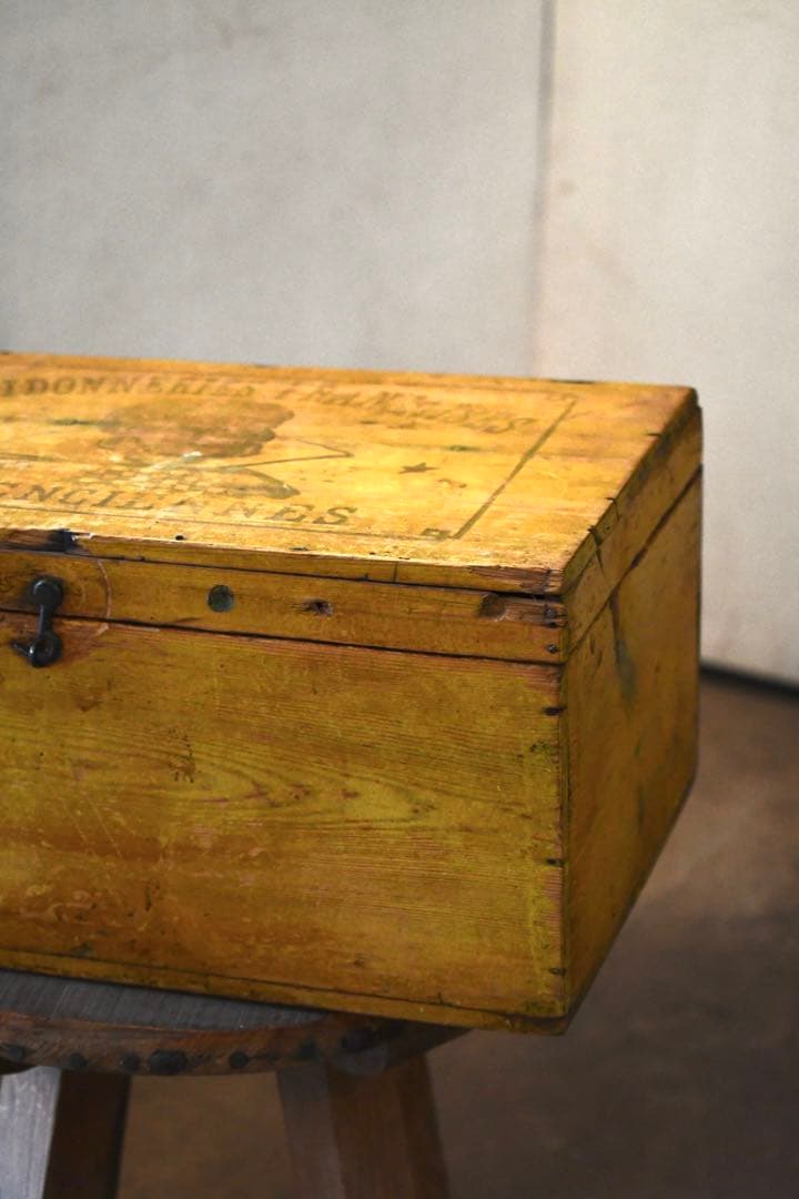 フランス　アンティーク　木箱　vintage ブロカント　1880年　襤褸