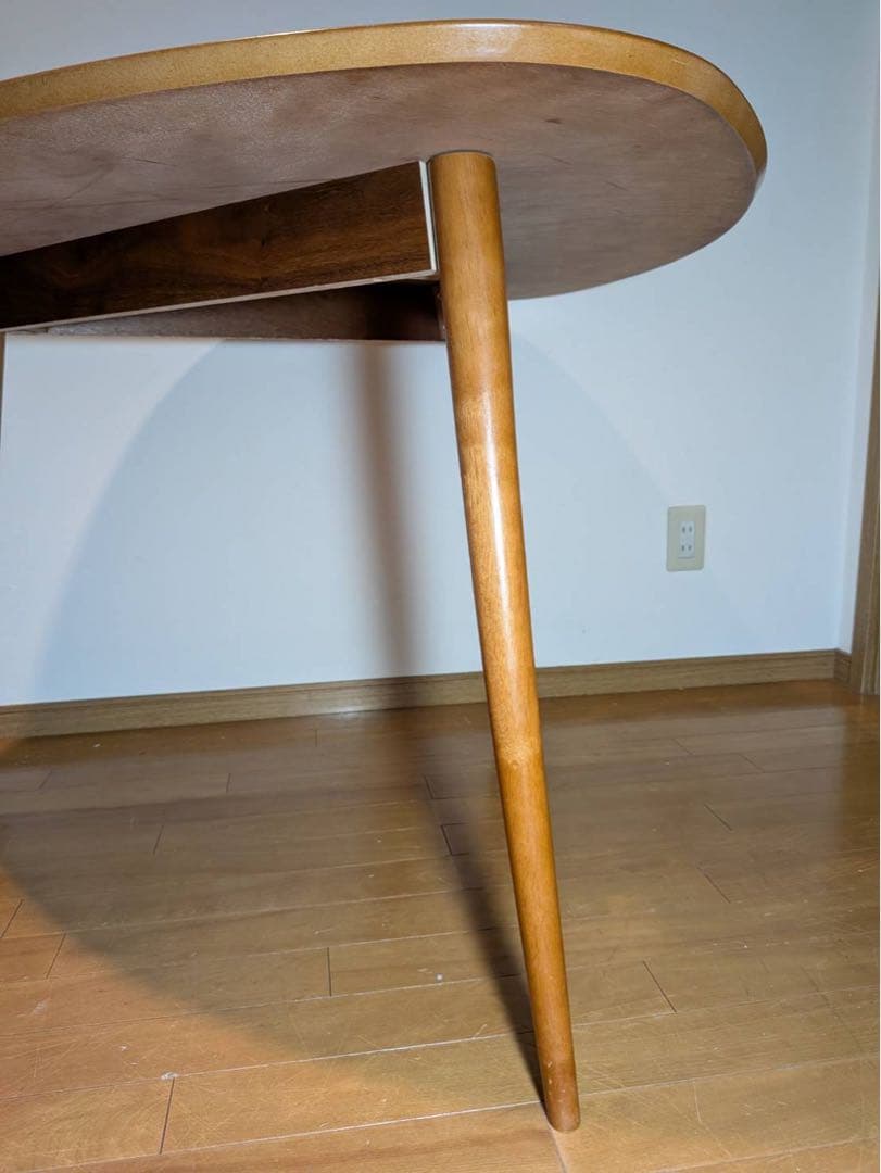 ■送料込■NOCE ダイニングテーブル 北欧家具 三角食卓デスクウォールナット