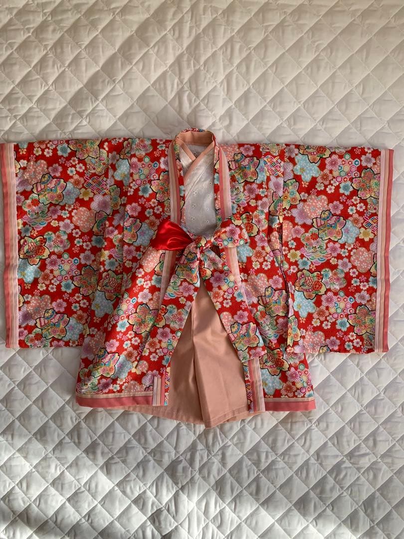 十二単風　ベビー着物　ハンドメイド　*初節句　*ひな祭り　*お食い初め