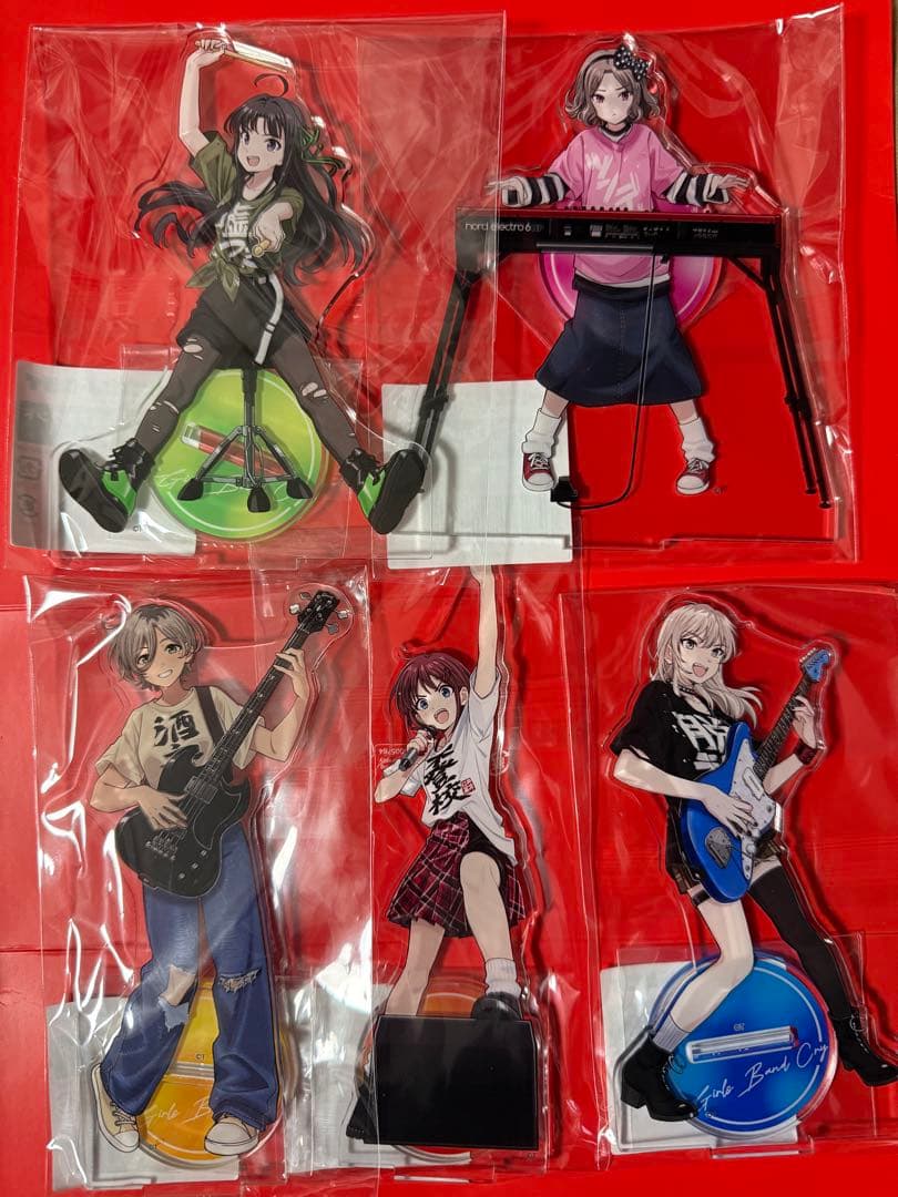 ガールズバンドクライ　新宿マルイ限定アクリルスタンド　全メンバー