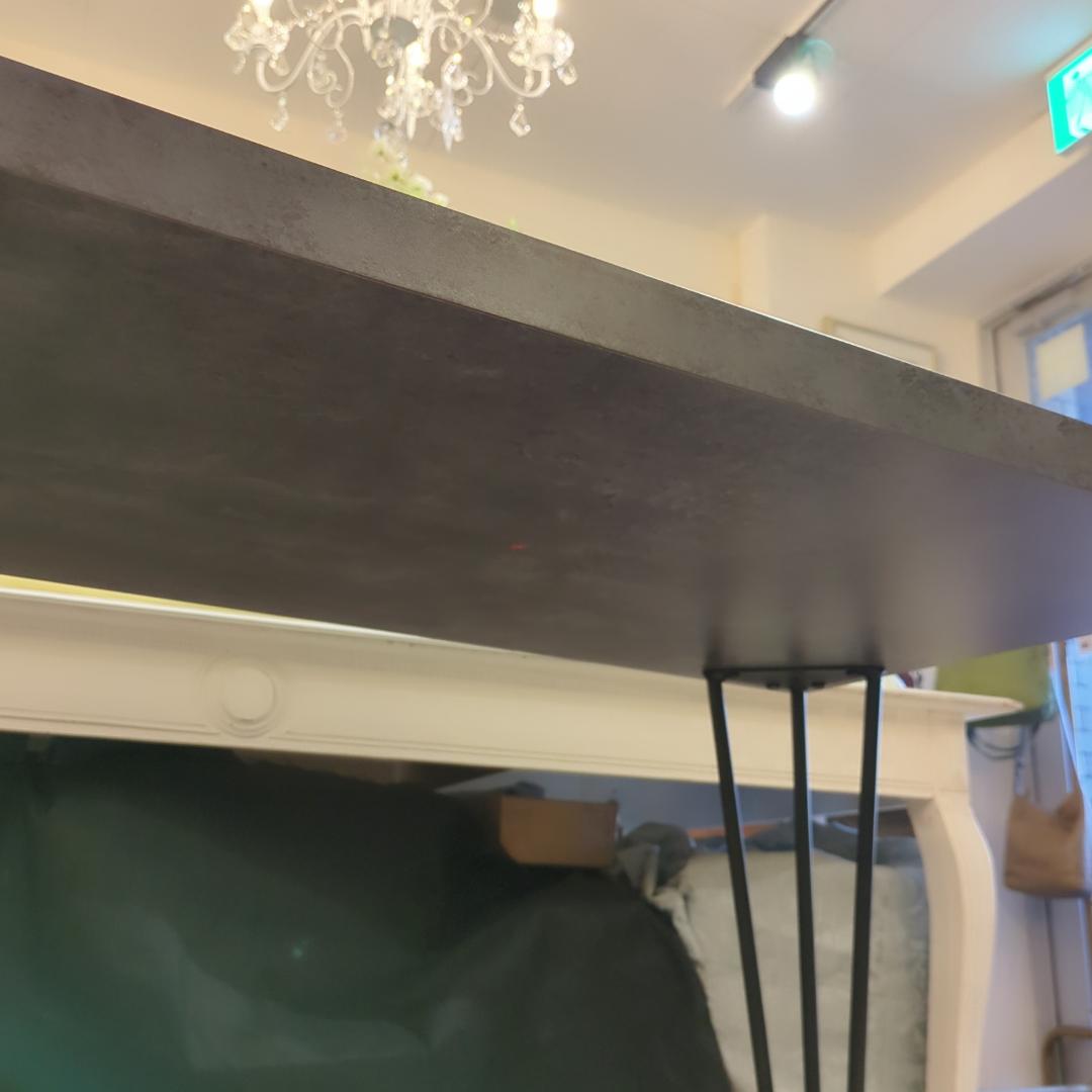 【極美品】デスク アッシュグレイ PCデスク ライトグレー 幅90㎝