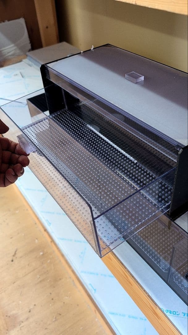 おが様　90cm水槽用 ウールボックスロングタイプ　　上部フィルター　4面黒