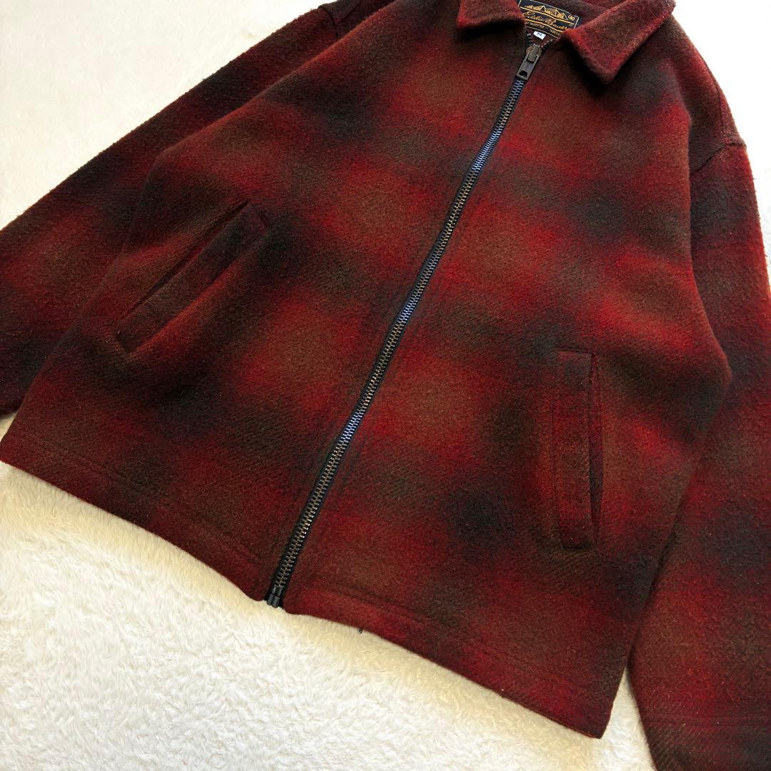 ジャケット・アウター 80s EDDIE BAUER OMBRE CHECK WOOL JACKET