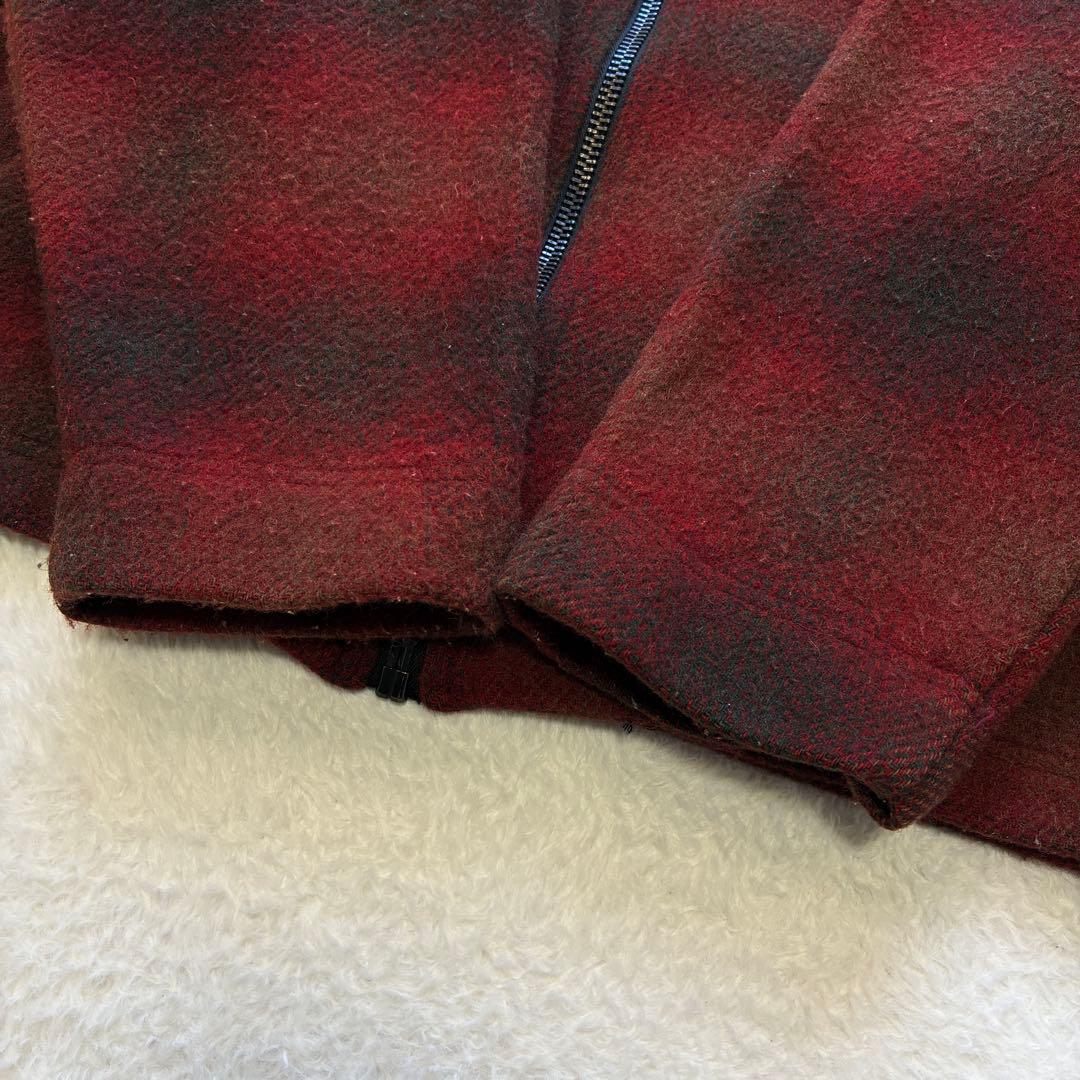 ジャケット・アウター 80s EDDIE BAUER OMBRE CHECK WOOL JACKET