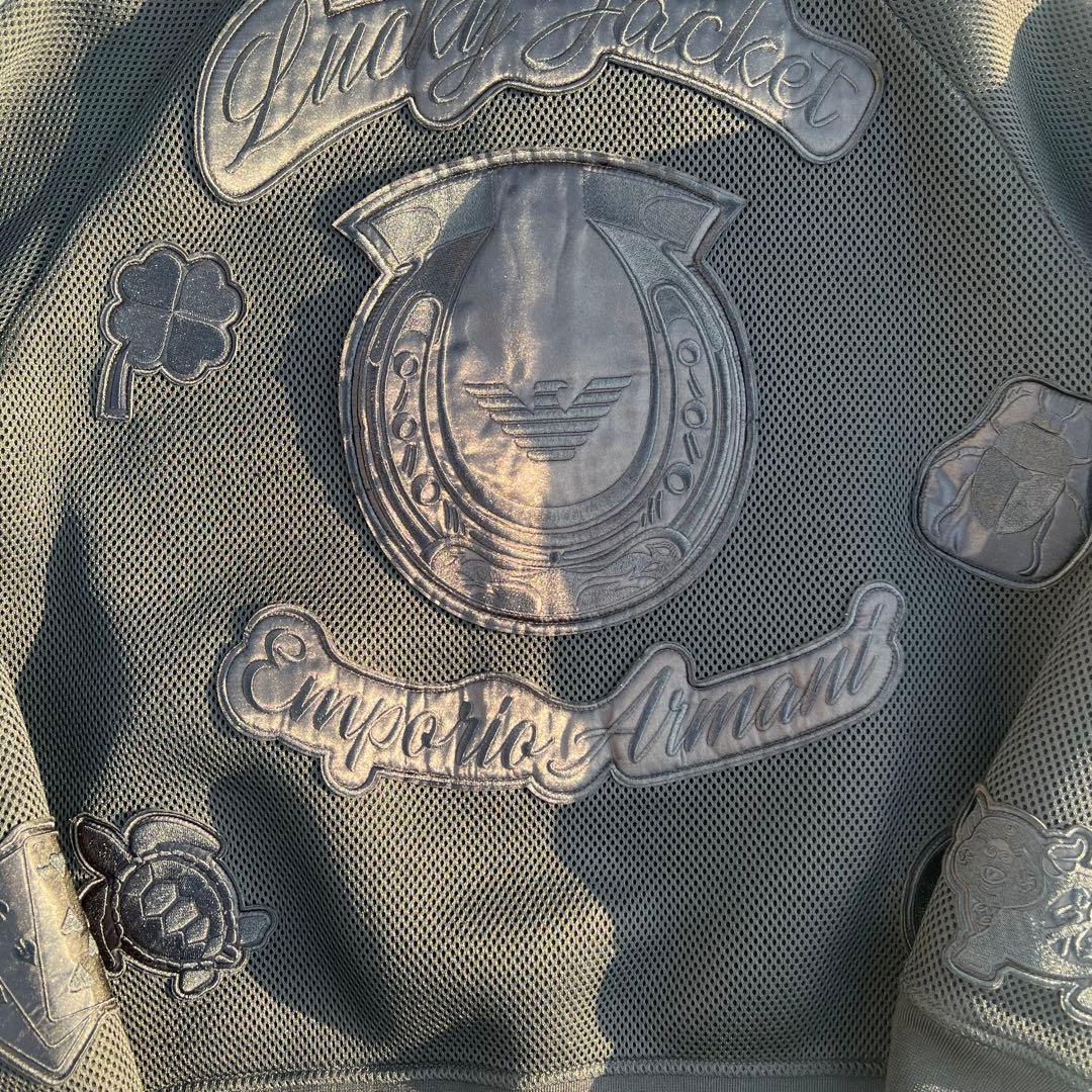 EMPORIO ARMANI エンポリオアルマーニ メッシュジャケット ワッペン