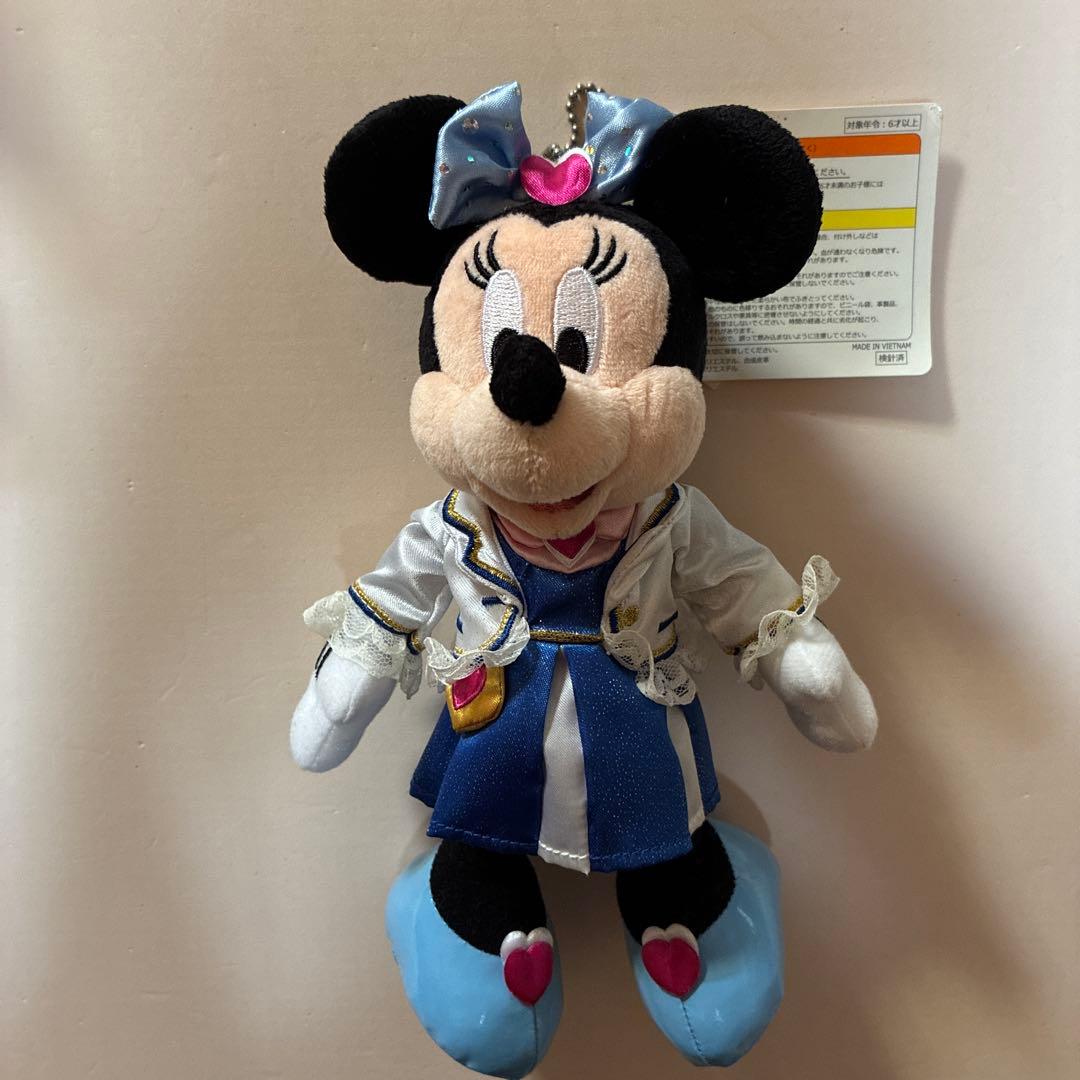 ミッキー&ミニー ぬいぐるみバッジTDSプラザエントランス　タグ付き
