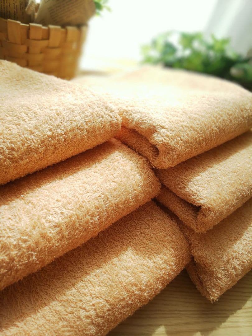 24枚組 新品泉州タオル 高級綿糸コーマコットンフェイスタオル【ベージュ】