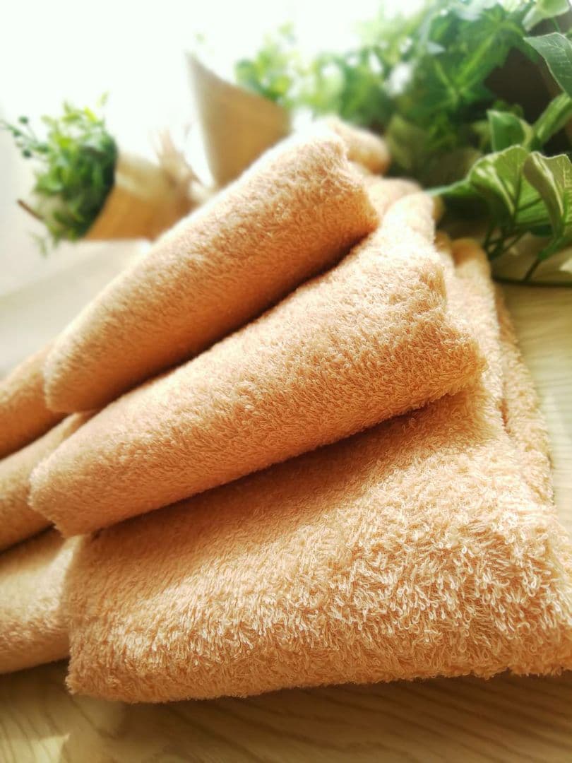 24枚組 新品泉州タオル 高級綿糸コーマコットンフェイスタオル【ベージュ】