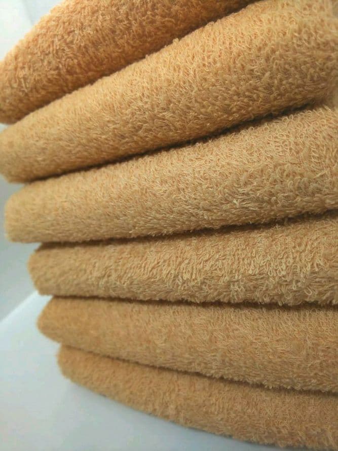 24枚組 新品泉州タオル 高級綿糸コーマコットンフェイスタオル【ベージュ】